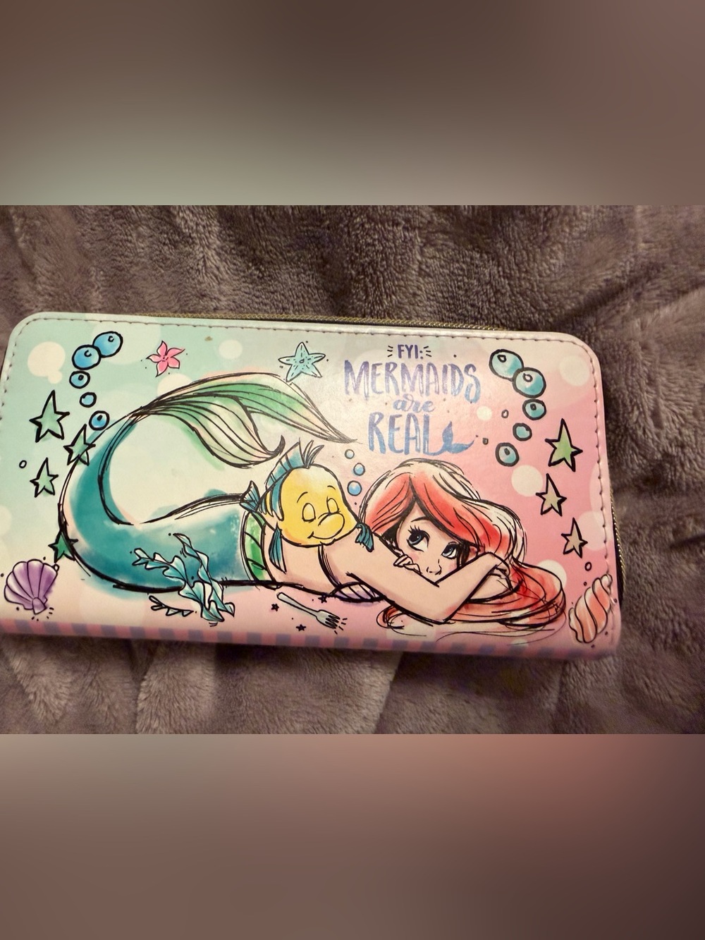 Disney Ariel Mermaid and tangled Wallet